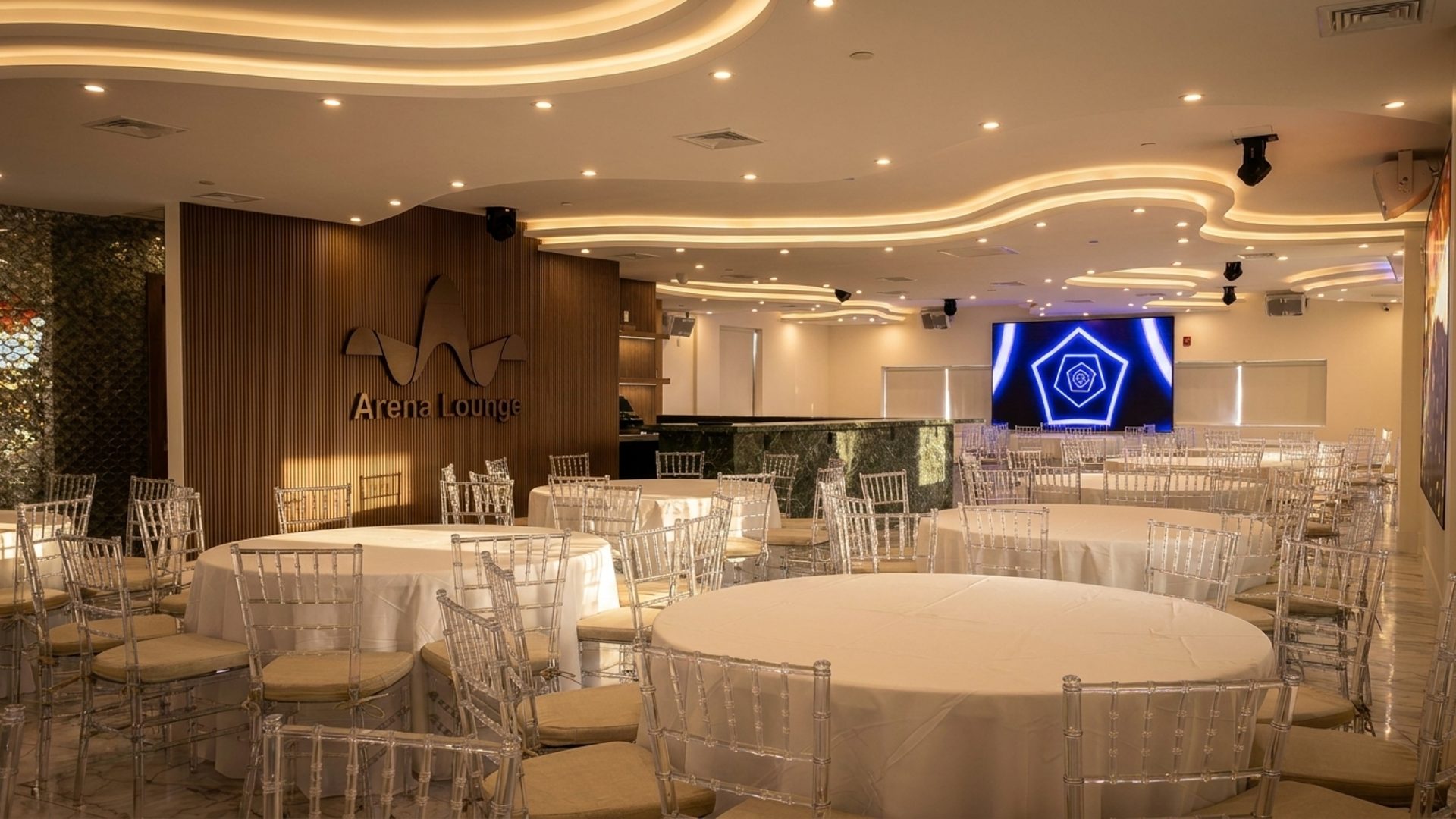 Private event hall, up to 140 guests