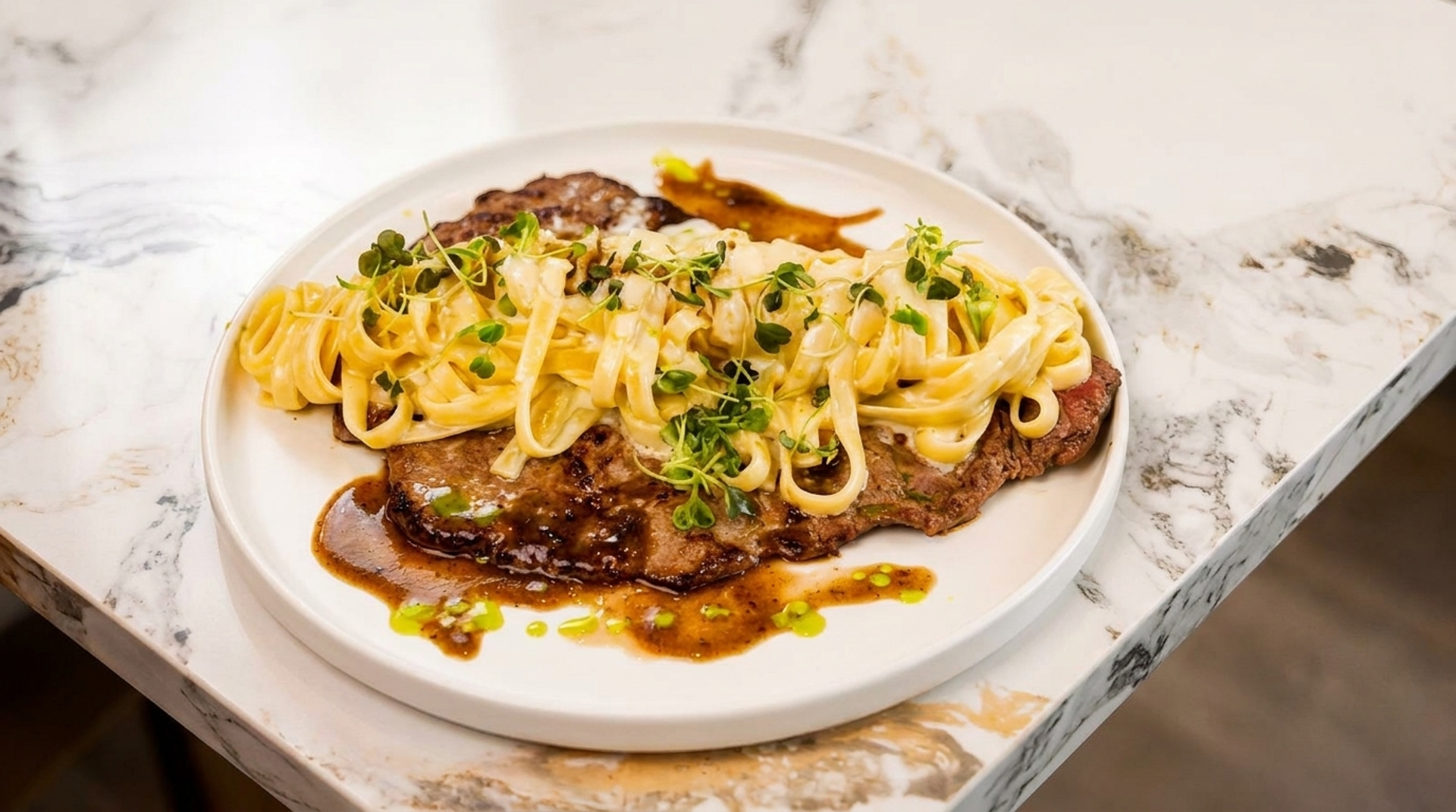 Grilled meats, coxinha, and pasta classics